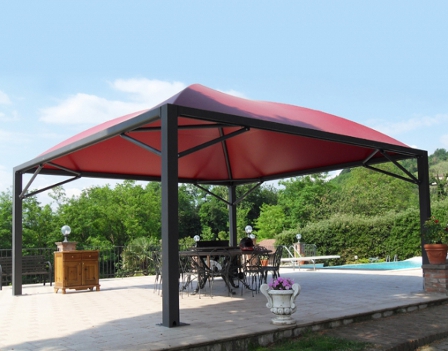 Gazebo per Auto cm 750x550 Cicogna Max Leggero zincato (per mod. verniciato  vedi su Varianti)