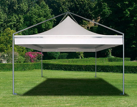 Gazebo per Auto cm 300x300 Pagoda Basic zincato (per mod. verniciato vedi  su Varianti)