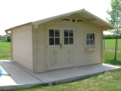 Casetta in legno Classica cm 400x200