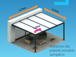 PERGOLA TOP LUCY 249X200 ADDOSSATA
