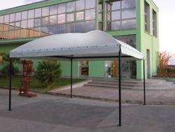 Gazebo con PVC cm 490x600 Cicogna Gemma Basic zincato piantone mm 60