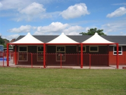 Gazebo cm 400x400 con PVC Airone Max Leggero zincato piantone mm 150