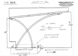 Tettoia auto mod. LUX 300x500