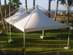 Gazebo cm 300x300 con PVC Pagoda Basic zincato piantone mm 60