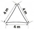 Vela triangolare 4 x 4 x 4