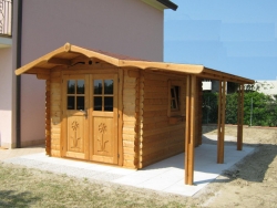 Casetta in legno Classica cm 400x200