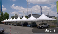 Gazebo per Auto Airone Basic zincato cm 300x490