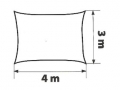 Vela rettangolare 4 x 3