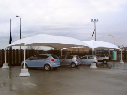 Gazebo per Auto cm 550x550 Cicogna Leggero zincato
