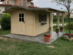 Casetta in legno Classica cm 400x200
