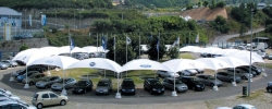Gazebo con PVC cm 550x550 Cicogna Light zincato piantone mm 76