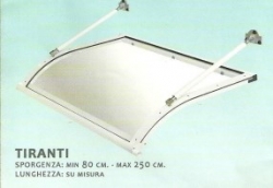 Pensilina Tiranti 160 - 250 cm