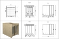 Casetta in legno Moderna cm 400x200