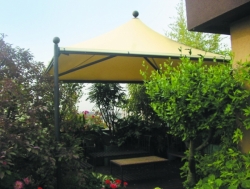Gazebo cm 315x315 con PVC Airone New verniciato piantone mm 60