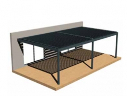 PERGOLA ADDOSSATA 2 MODULI 500X216