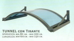 Pensilina Tunnel Tirante