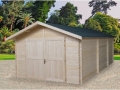 Garage in legno BUENOS AIRES cm 400x700 sp. 35 mm