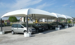 Gazebo per Auto cm 550x550 Cicogna Leggero zincato