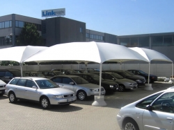 Gazebo per Auto cm 550x550 Cicogna Leggero zincato