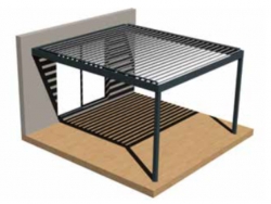PERGOLA ADDOSSATA 1 MODULO 250X304