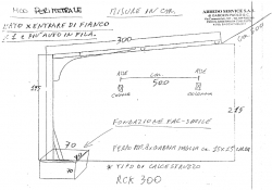 Tettoia auto mod. PERIMETRALE 300x500