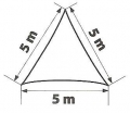 Vela triangolare 5 x 5 x 5