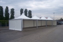 Gazebo per Auto cm 500x500 Airone Max Leggero zincato